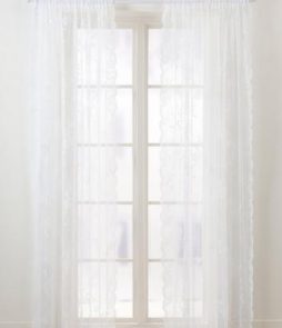 BELLA-sivuverhot, 2/pakk. Luonnonvalkoinen