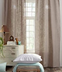 CINDERELLA-solmimisnauhaverhot, 2/pakk. Pellavabeige