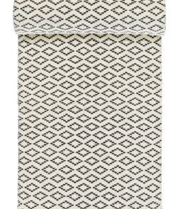 CORTINA-puuvillamatto 70x150 cm Luonnonvalkoinen/harmaa