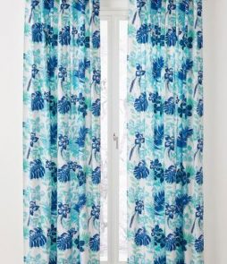 DJUNGEL-piilolenkkiverhot, 2/pakk. Sininen