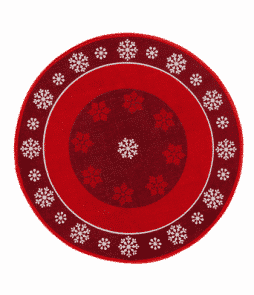 DONNER-puuvillamatto ø 100 cm Punainen