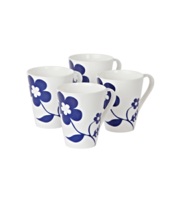 EVA-mukit, 4/pakk. Valkoinen/sininen