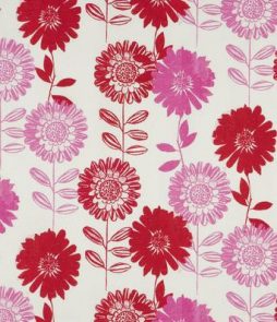 FLOWER PATCH -kangas/m Punainen