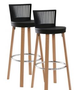 GETINGE-baarituolit, 2/pakk. Musta