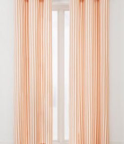 GUSTAV-rengasverhot, 2/pakk. Aprikoosiroosa/valkoinen