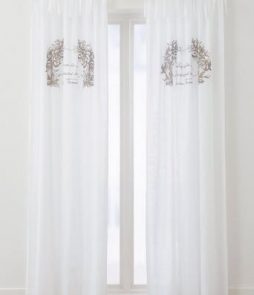 GUSTAVIA-solmimisnauhaverhot, 2/pakk. Valkoinen/beige