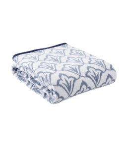 Iso NADETTE-kylpypyyhe Sininen/luonnonvalkoinen