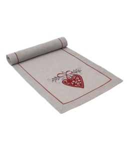 JULROSETT-kaitaliina Harmaa/pun