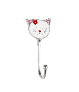 KATT-koukku Roosa/valkoinen