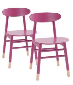 KINNA-tuolit, 2/pakk. Fuksia