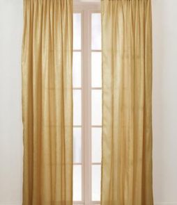 KRISTIN-sivuverhot, 2/pakk. Kulta