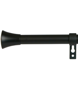 LYRA-verhotanko Musta 120–210 cm