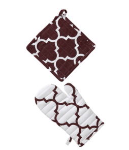 MARIELLE-patalappu ja -kinnas Viininpunainen