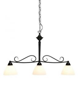 NEAPEL-kattovalaisin, 3 kupua Musta/valkoinen