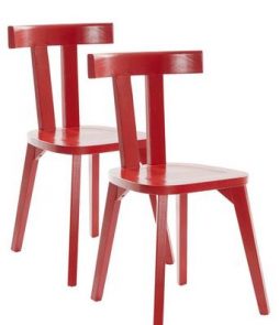 NIKKALA-tuolit, 2/pakk. Punainen