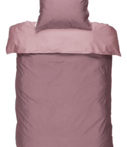 PERCALE-pussilakanasetti, 2 osaa Roosa/tumma roosa