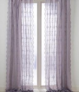 REBECKA-solmimisnauhaverhot, 2/pakk. Harmaanliila