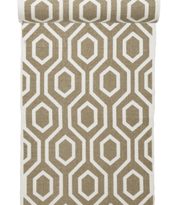 RIVOLI-puuvillamatto 70x250 cm Valkoinen/beige