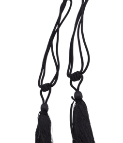 ROSETT-tupsutampit, 2/pakk. Musta