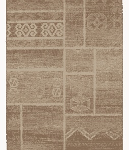 SICILIEN-bukleematto 160x230 cm Ruskea/vaaleanruskea