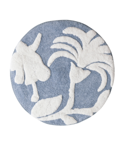 SLINGA-kylpyhuonematto Ø 60 cm Sininen