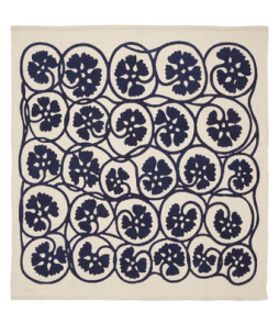 SLINGRIG-puuvillamatto 160x160 cm Sininen