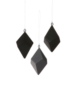 TELLUS-koristeet, 3 kpl Harmaa