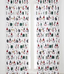 TOMTEPARAD-sivuverhot, 2/pakk. Valkoinen