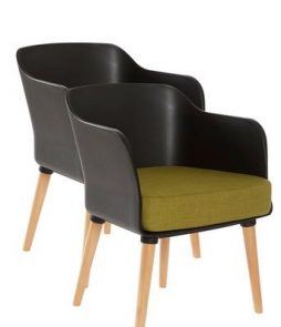 TOREKOV-tuolit, 2/pakk. Musta