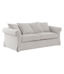 TRENTON-sohva, 3:n istuttava Harmaameleerattu