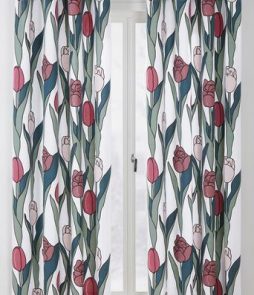 TULIPA-rengasverhot, 2/pakk. Valkoinen