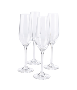 VARA-samppanjalasit, 4/pakk. Kirkas