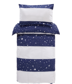 VEGA junior -pussilakanasetti, 2 osaa - ekologinen Sininen