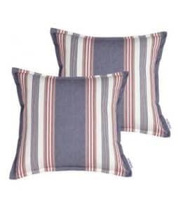 MARTHA-tyynynpäälliset, 2/pakk. 45x45 cm Sininen/beige