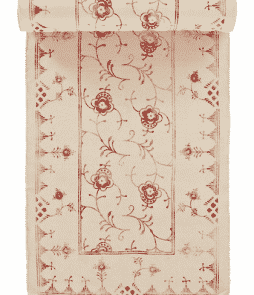 SORRENTO-puuvillamatto 70x250 cm Kermanvalkoinen/punainen