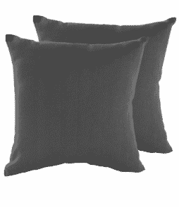 COLOUR-tyynynpäälliset, 2/pakk. 40x40 cm Tummanharmaa