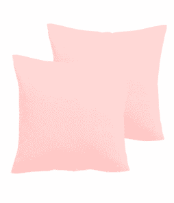 COLOUR-tyynynpäälliset, 2/pakk. 40x40 cm Vaalea roosa