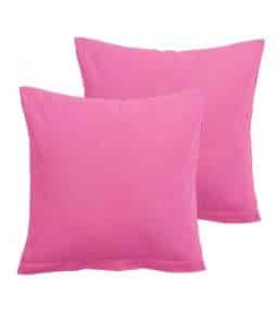 COLOUR-tyynynpäälliset, 2/pakk. 40x40 cm Pioninroosa