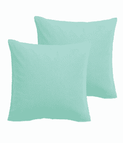 COLOUR-tyynynpäälliset, 2/pakk. 40x40 cm Vedenvihreä