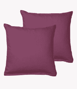 COLOUR-tyynynpäälliset, 2/pakk. 40x40 cm Kanervanroosa