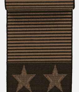 AMERIKA-bukleematto ulkokäyttöön 80x250 cm Ruskea/musta