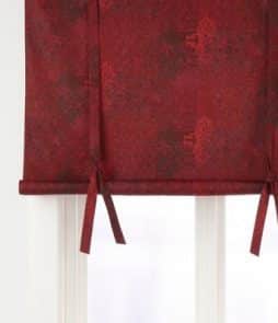 BEVERLY-laskosverho Tummanpunainen