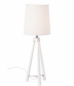 TREBEN-pöytävalaisin Valkoinen