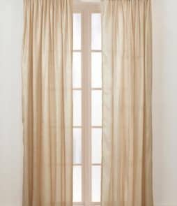 KRISTIN-sivuverhot, 2/pakk. Vaalea beige