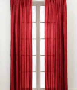 KRISTIN-sivuverhot, 2/pakk. Punainen