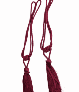 ROSETT-tupsutampit, 2/pakk. Viininpunainen