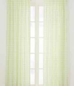 KLARA-sivuverhot, 2/pakk. Vaaleanvihreä