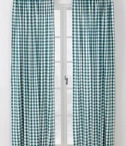 KLARA-sivuverhot, 2/pakk. Jadenvihreä