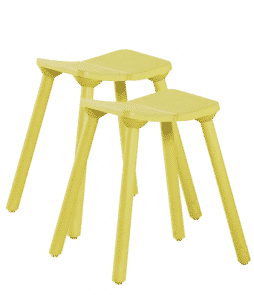 BERGA-jakkarat, 2/pakk. Keltainen