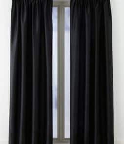 GRACE-sivuverhot, 2/pakk. Musta